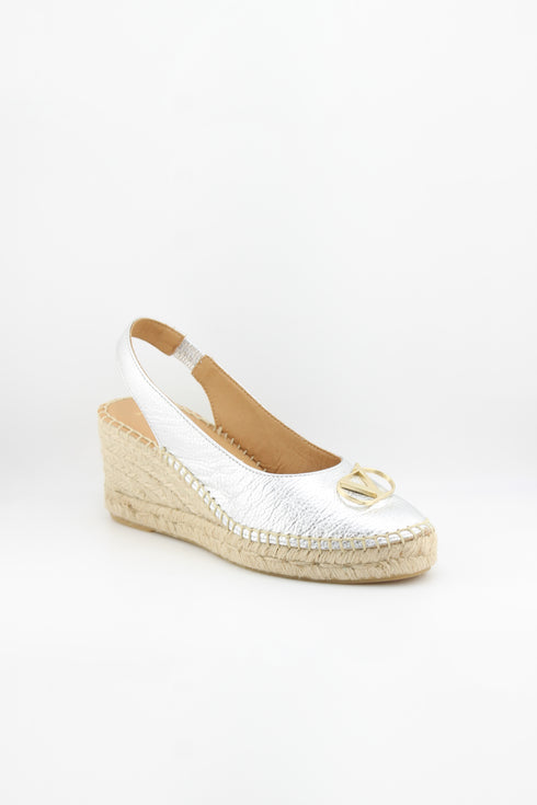 Nivel Embellished Slingback Espadrille Wedges